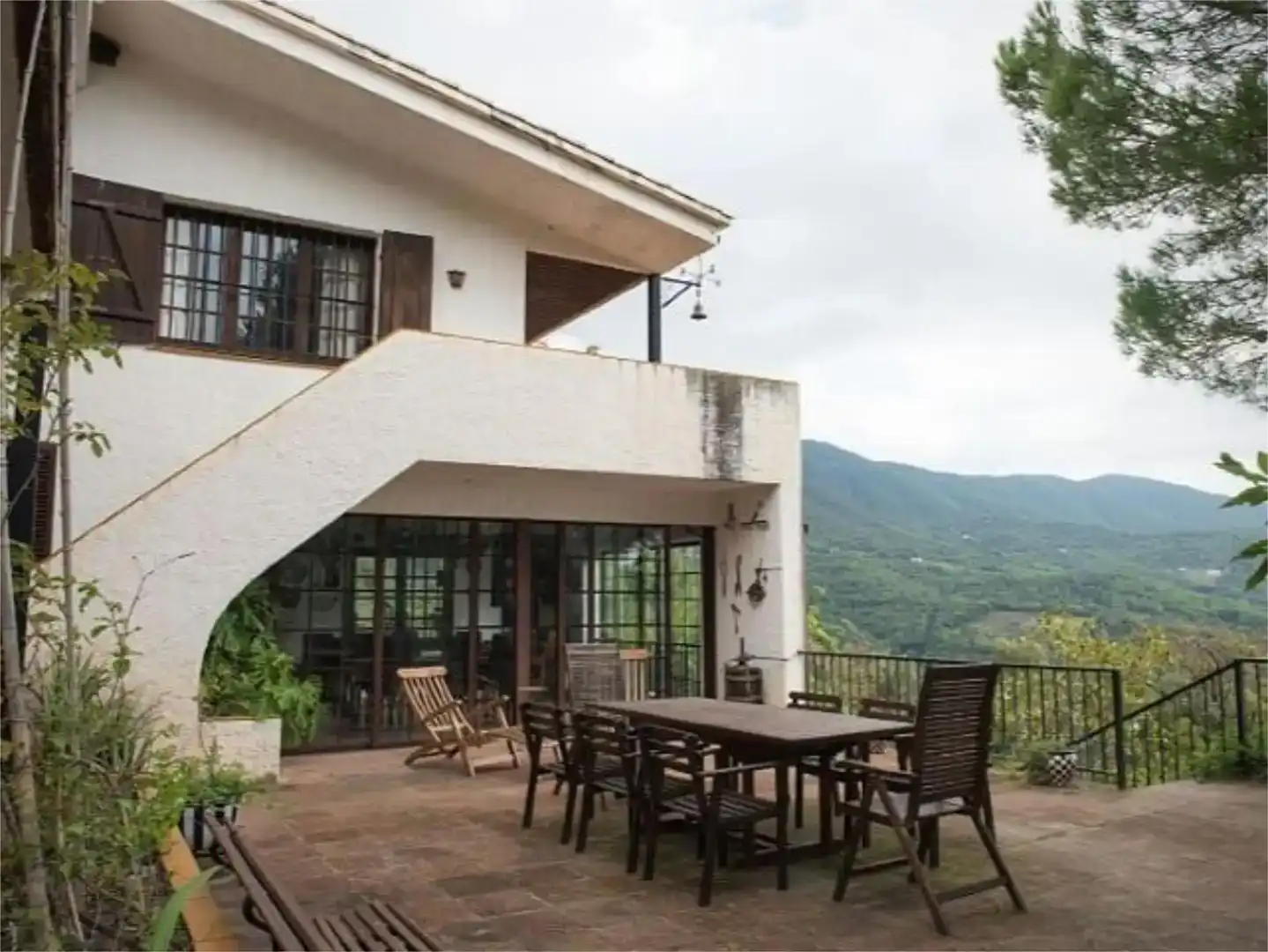 Terrassa de Finca rústica en venda en Sant Iscle de Vallalta amb Aire condicionat, Piscina i Balcó