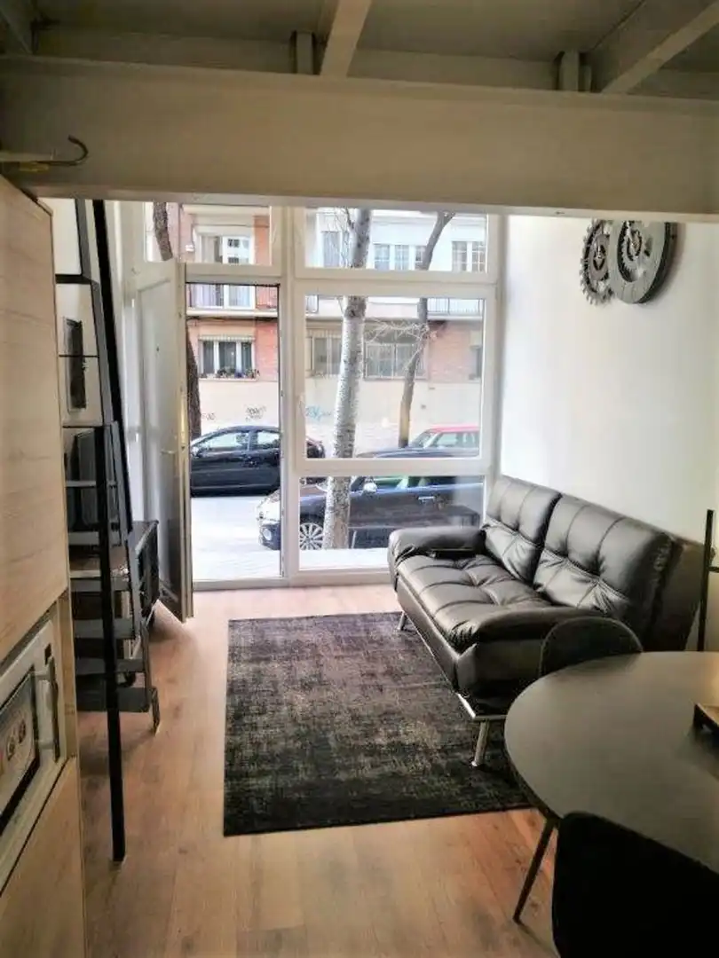 Sala d'estar de Apartament de lloguer en Madrid amb Aire condicionat, Calefacció i Moblat