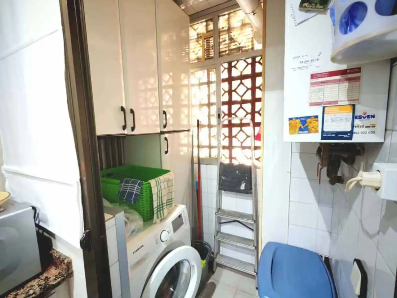 Küche von Wohnung zum Verkauf in Badalona mit Klimaanlage, Heizung und Parkett
