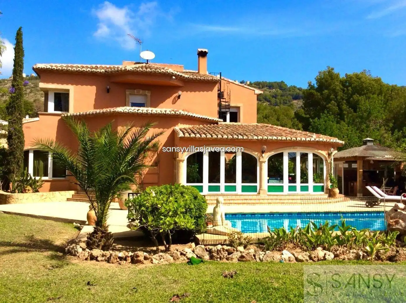 Exterior view of Houses for sale in Jávea / Xàbia  with Air Conditioner, Storage room and Furnished