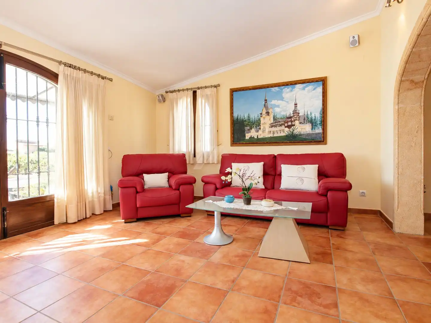 Sala de estar de Finca rústica en venta en Benissa pueblo  