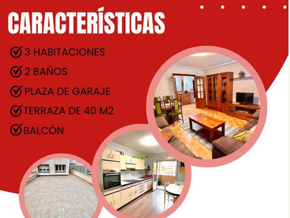 Kitchen of Flat for sale in Gijón   with Terrace and Balcony