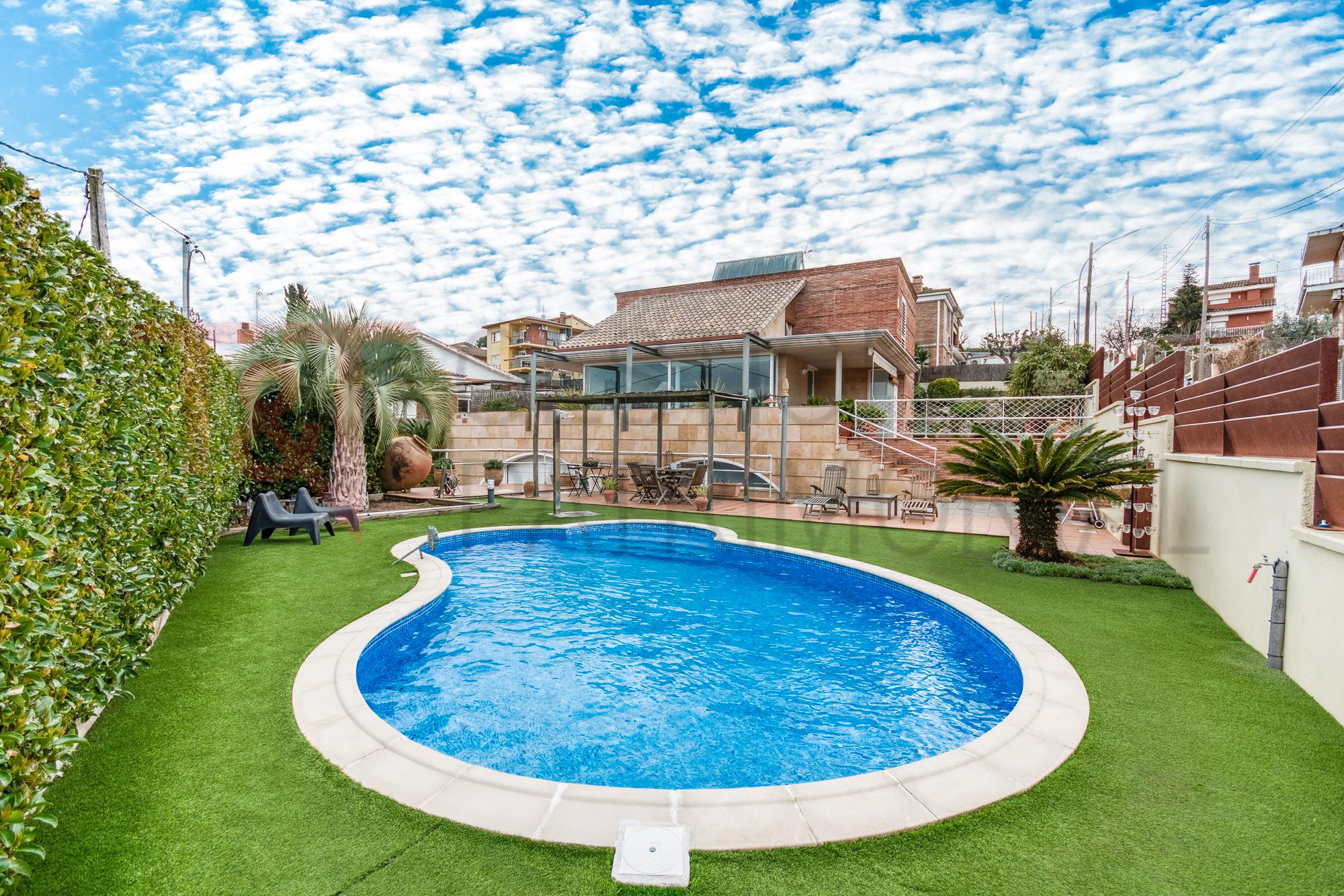 Piscina de Casa o xalet en venda en Vallromanes amb Aire condicionat, Calefacció i Jardí privat
