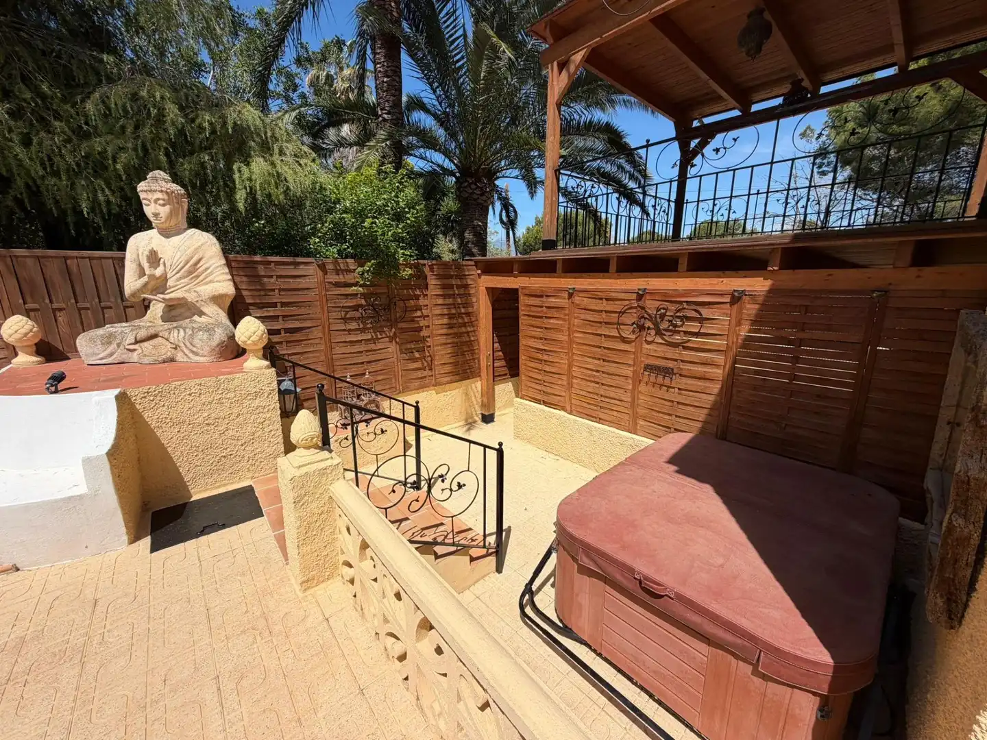 Terraza de Casa o chalet de alquiler en L'Alfàs del Pi con Aire acondicionado, Jardín privado y Piscina
