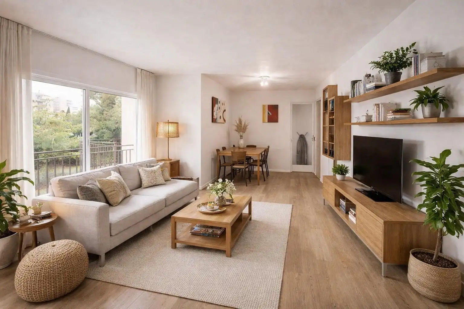 Living room of Apartments for sale in Roses  with Private garden, Terrace and Balcony