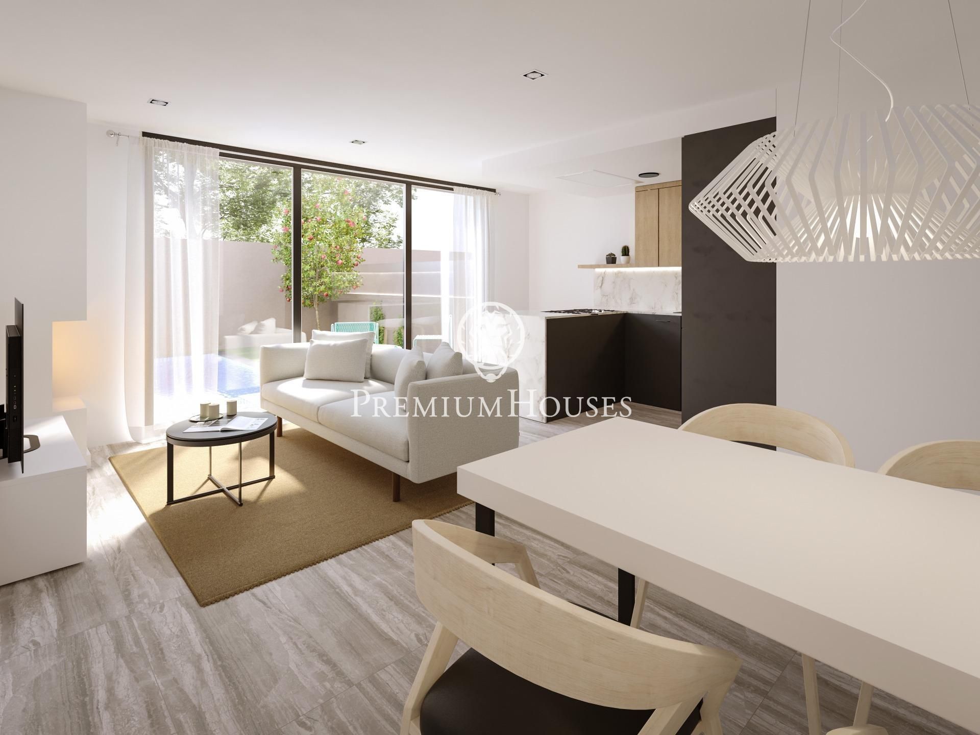 Living room of Single-family semi-detached for sale in Vilanova i la Geltrú  with Air Conditioner, Heating and Private garden