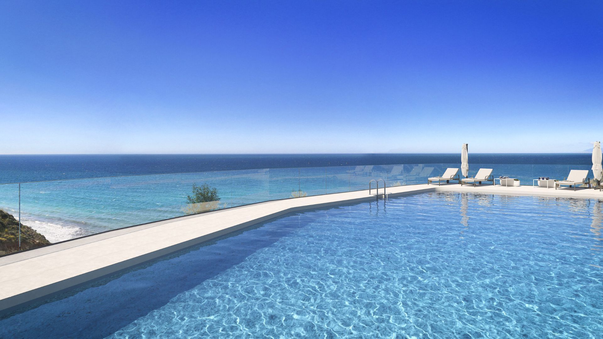 Piscina de Casa o chalet en venta en Torrox con Aire acondicionado, Calefacción y Jardín privado