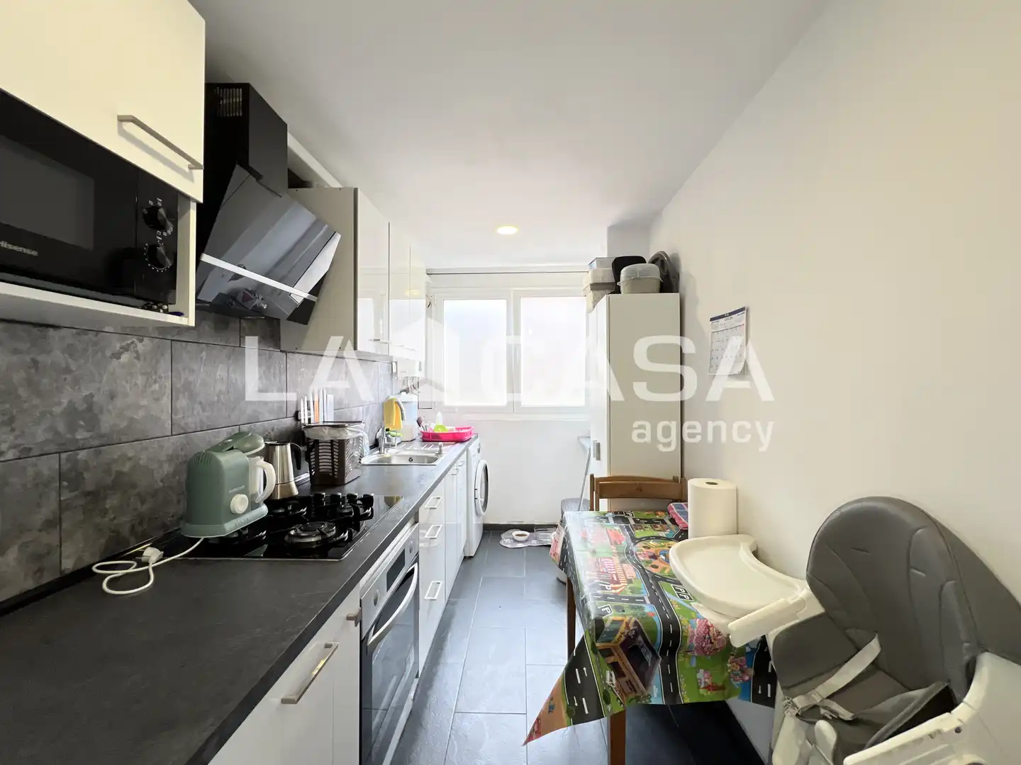Kitchen of Flat for sale in Badalona  with Heating