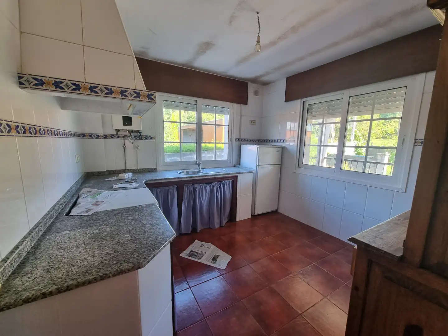 Cocina de Casa o chalet en venta en Ames con Jardín privado