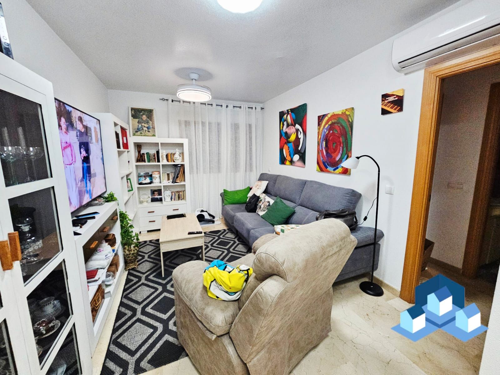 Wohnzimmer von Wohnungen zum Verkauf in Lorca mit Klimaanlage, Heizung und Möbliert