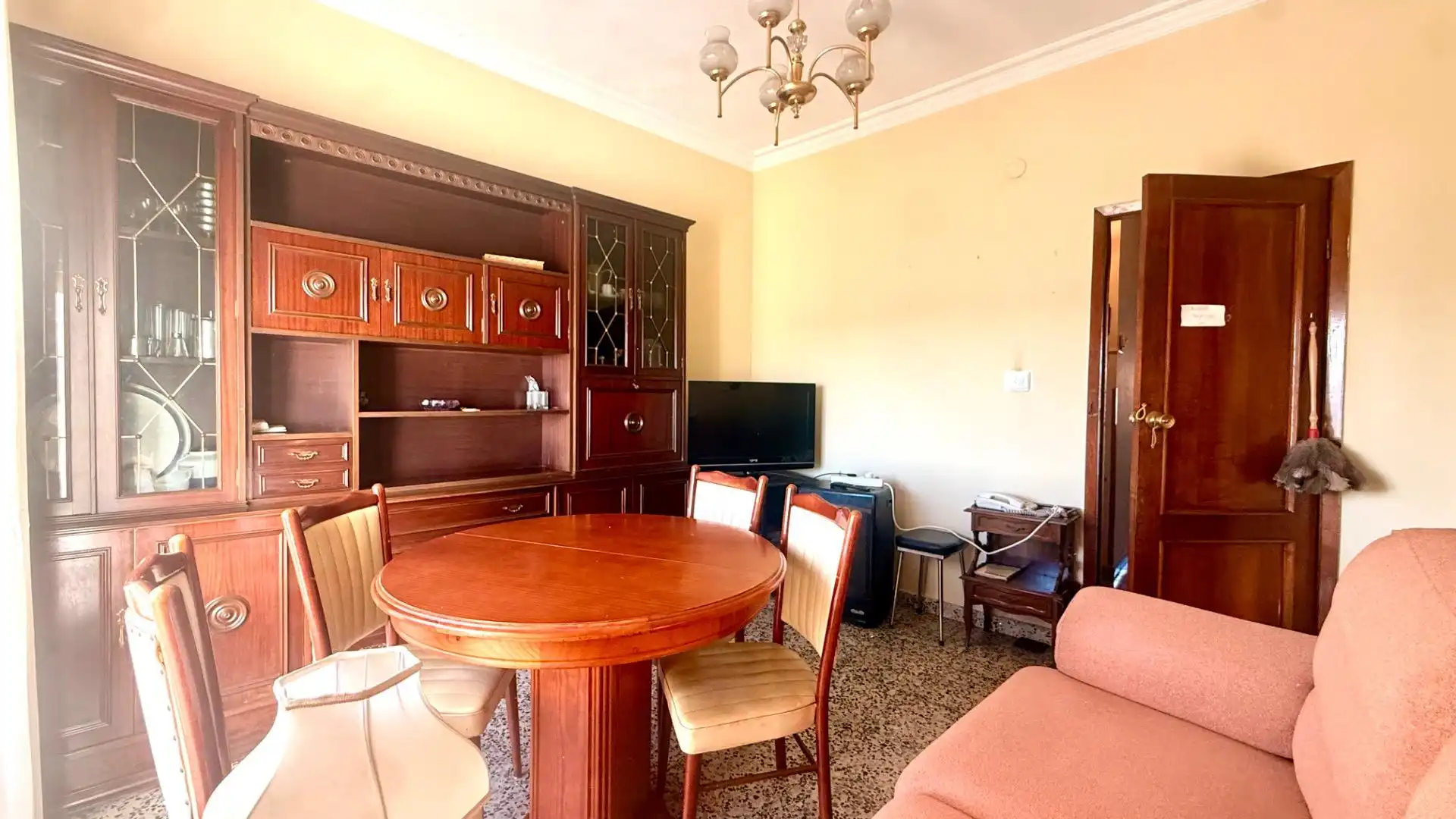 Dining room of Flat for sale in Ourense Capital   with Heating, Storage room and Furnished