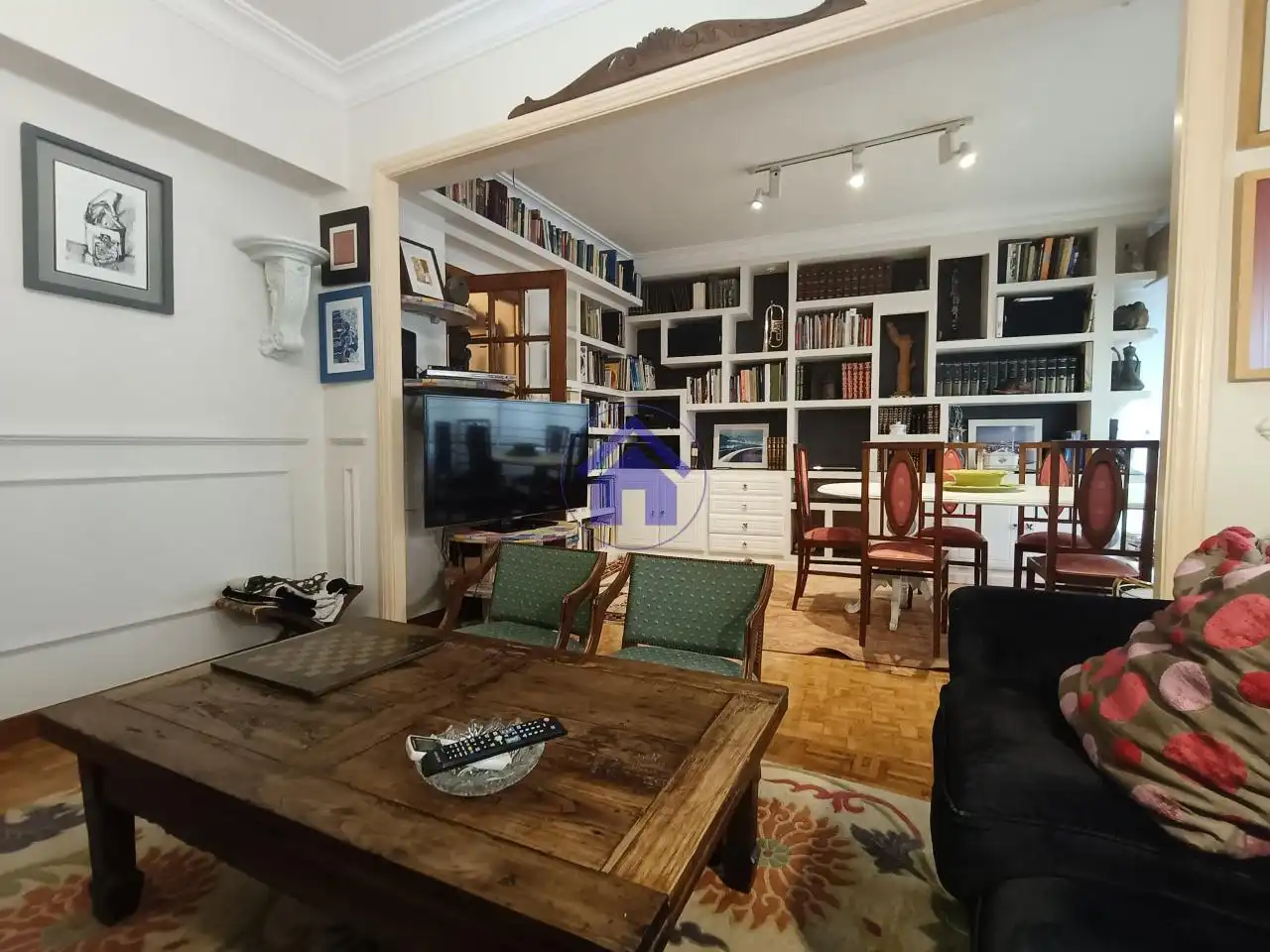 Living room of Flat for rent in Vigo   with Heating, Parquet flooring and Terrace