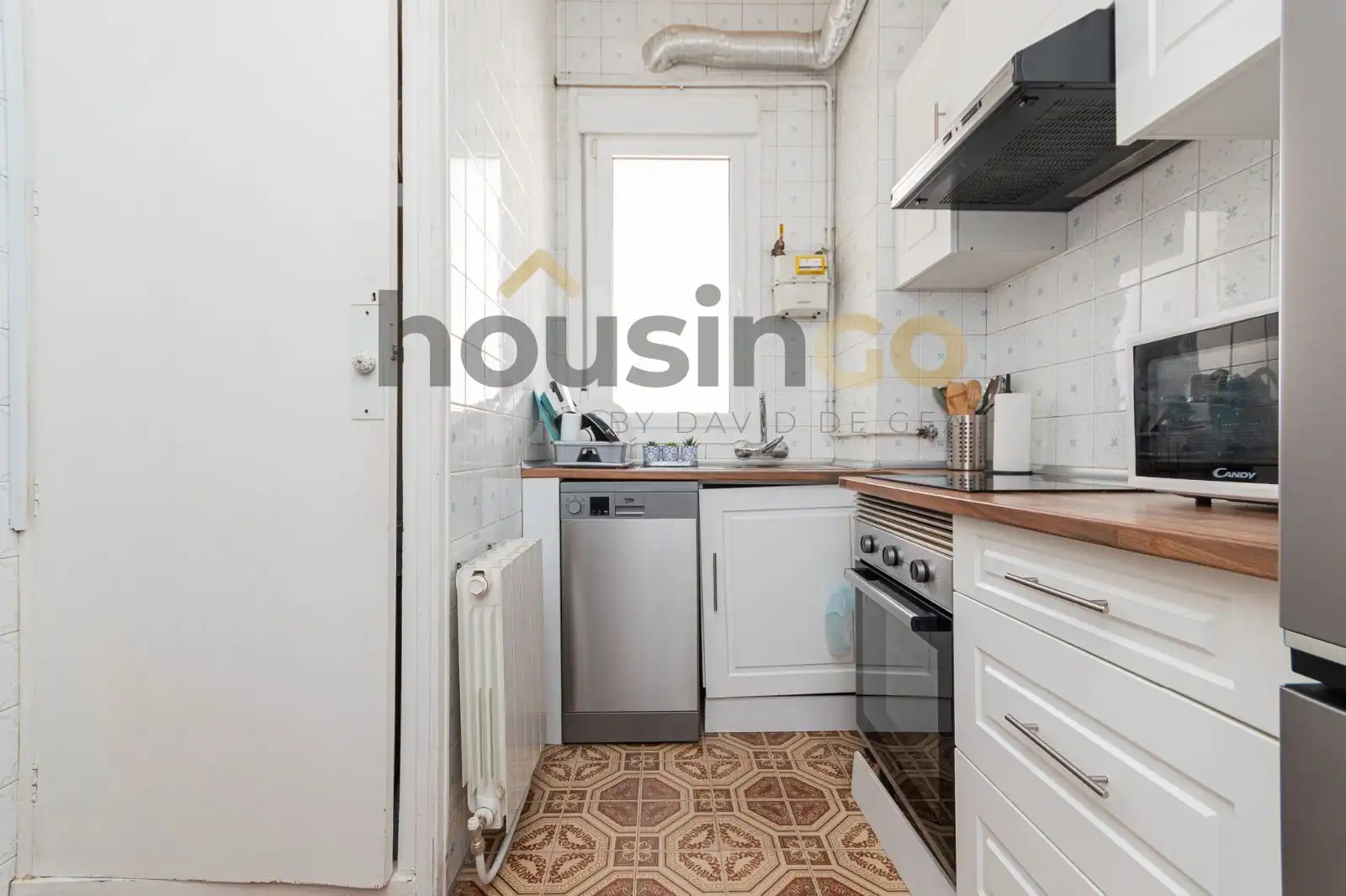 Cocina de Piso de alquiler en Madrid con Aire acondicionado, Calefacción y Parquet