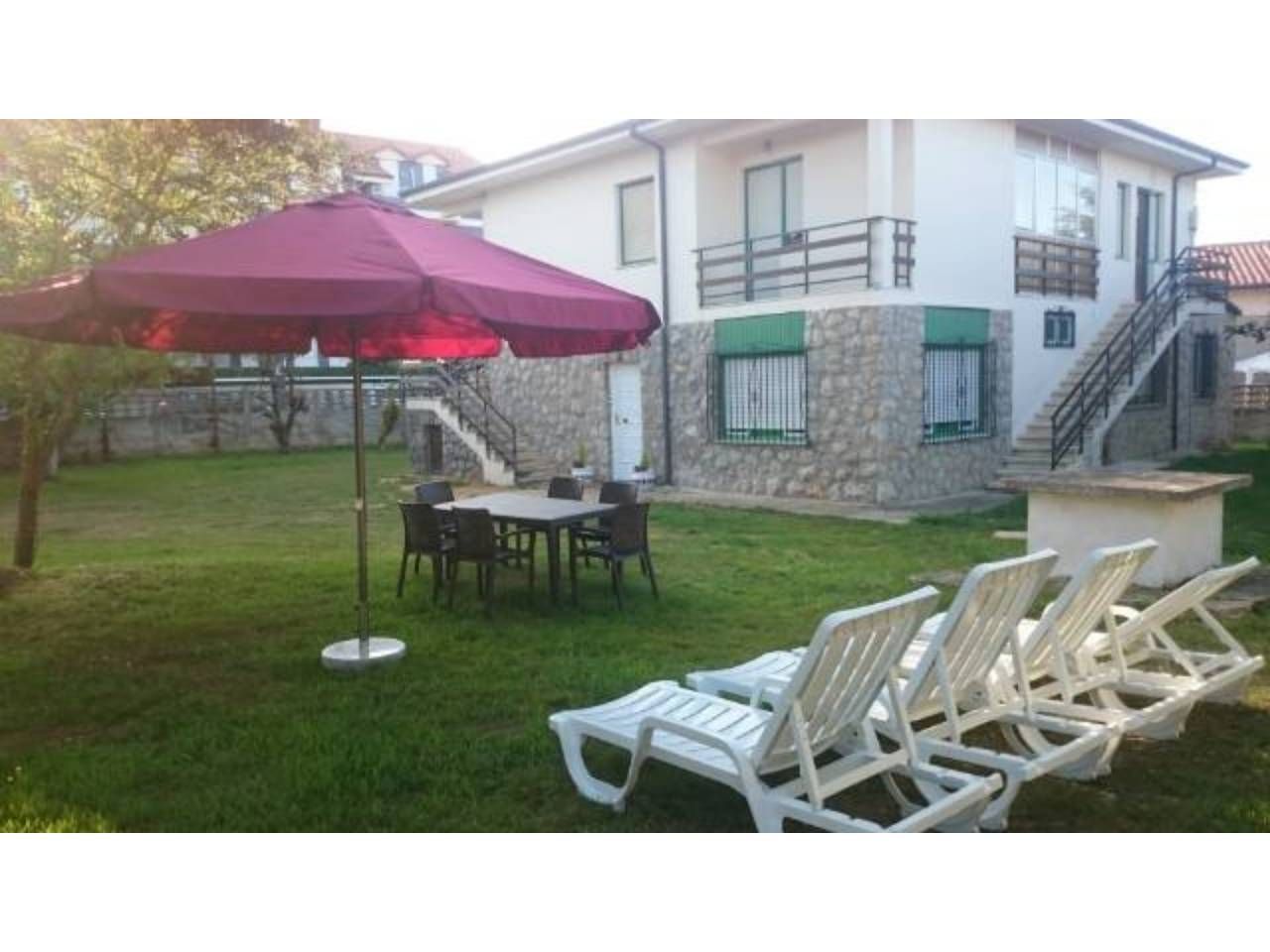Garden of House or chalet to rent in Noja  with Private garden, Terrace and Furnished