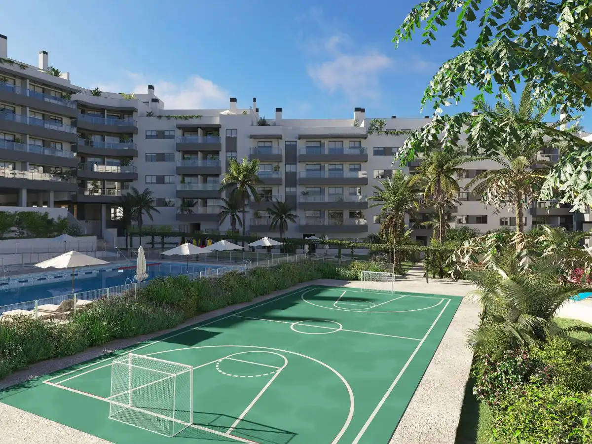 Swimming pool of Flat for sale in Mijas  with Air Conditioner, Heating and Terrace