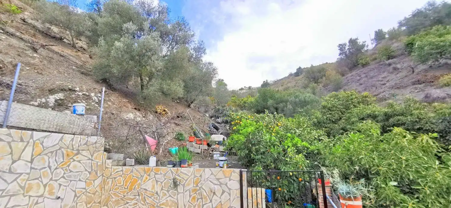 Vista exterior de Casa o xalet en venda en Canillas de Aceituno amb Jardí privat, Terrassa i Traster
