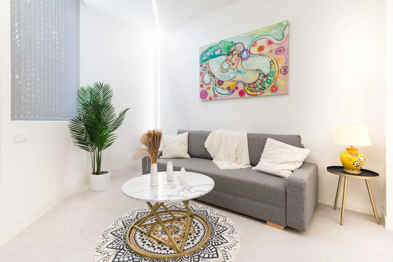 Wohnzimmer von Wohnung zum Verkauf in Málaga mit Klimaanlage, Heizung und Möbliert