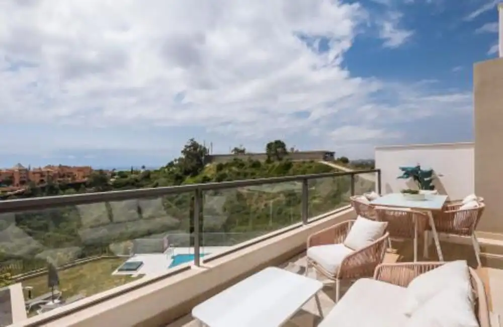 Terrace of Attic for rent in Marbella  with Air Conditioner, Terrace and Swimming Pool
