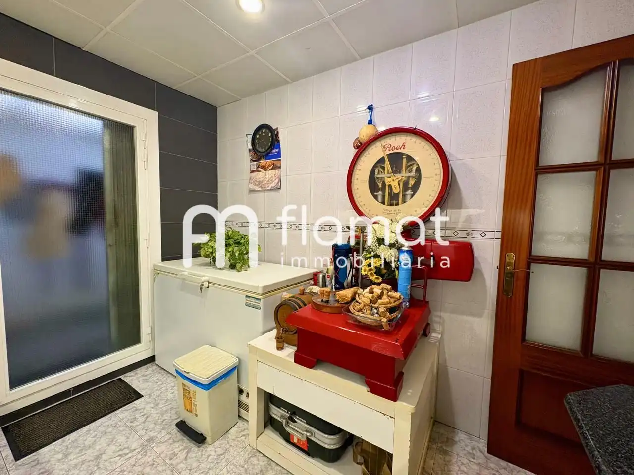 Küche von Maisonette zum Verkauf in Barcelona mit Klimaanlage und Terrasse