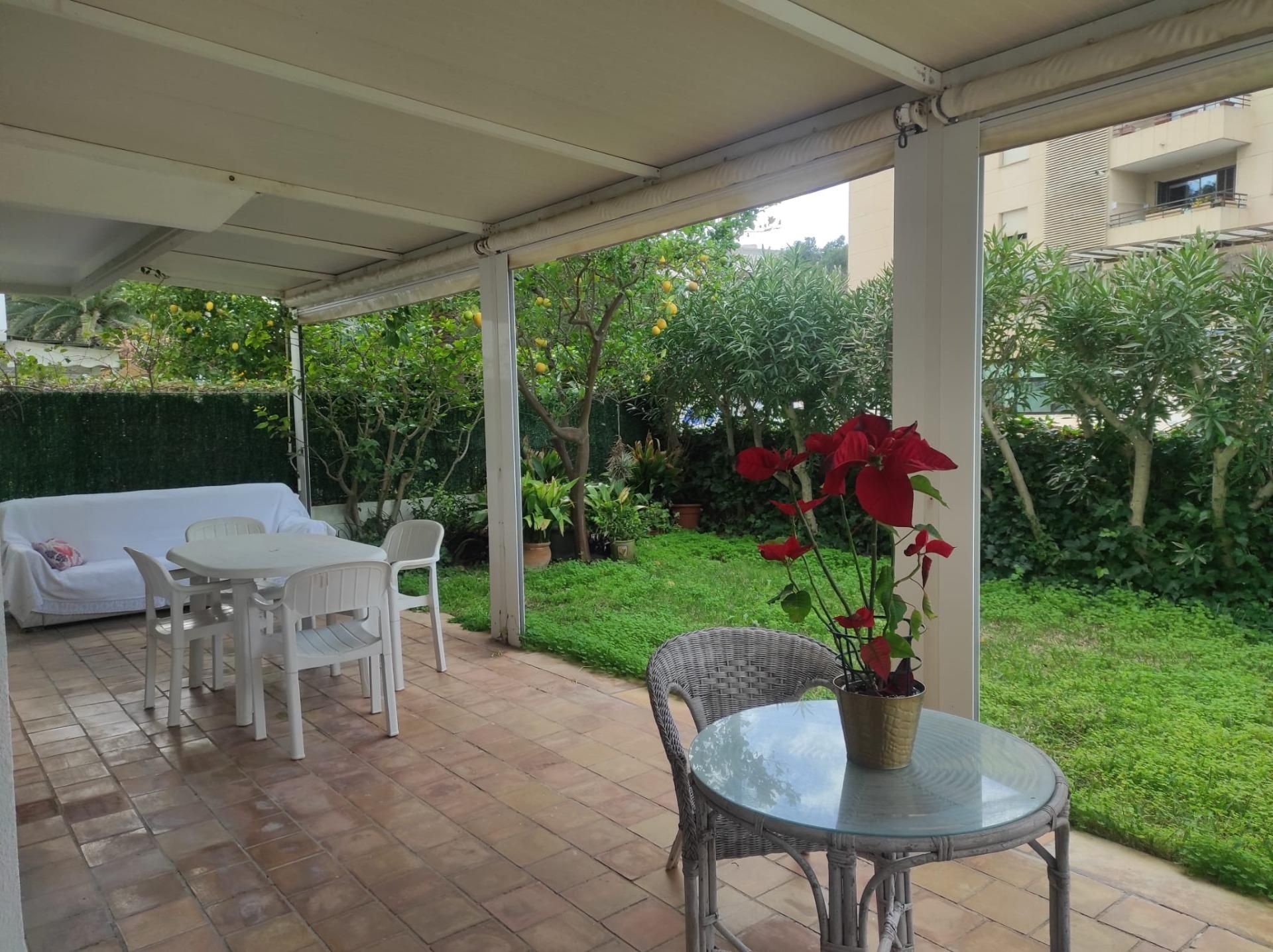Terraza de Planta baja de alquiler en  Palma de Mallorca con Aire acondicionado, Jardín privado y Terraza