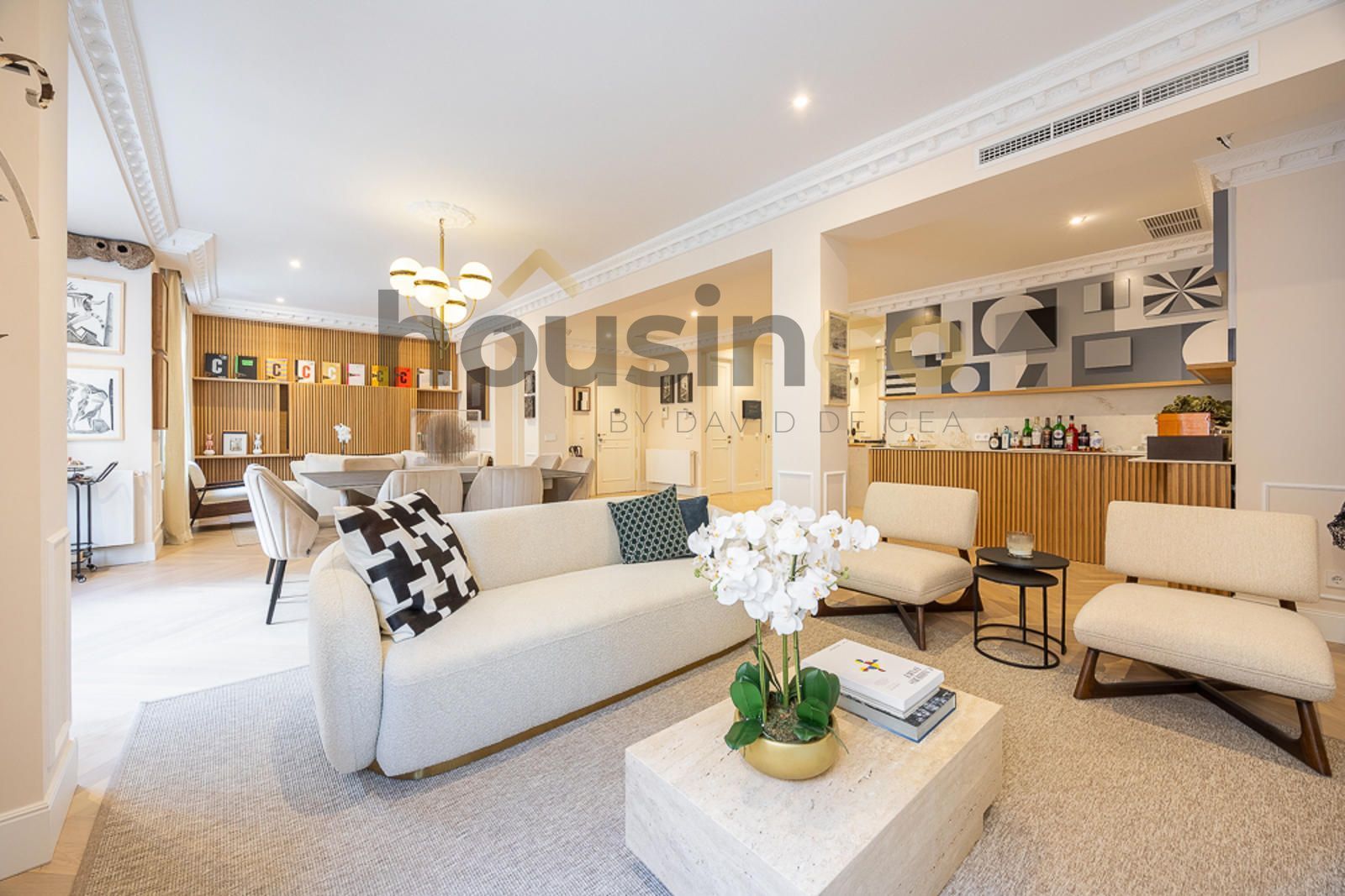 Living room of Flat for sale in  Madrid Capital  with Air Conditioner, Heating and Terrace