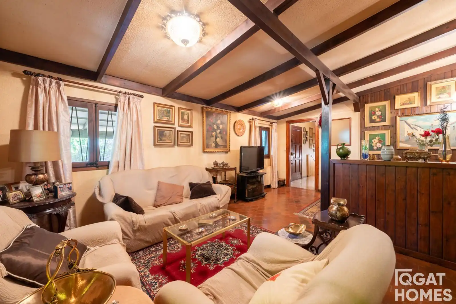 Sala de estar de Casa o chalet en venta en Sant Cugat del Vallès con Calefacción, Terraza y Trastero