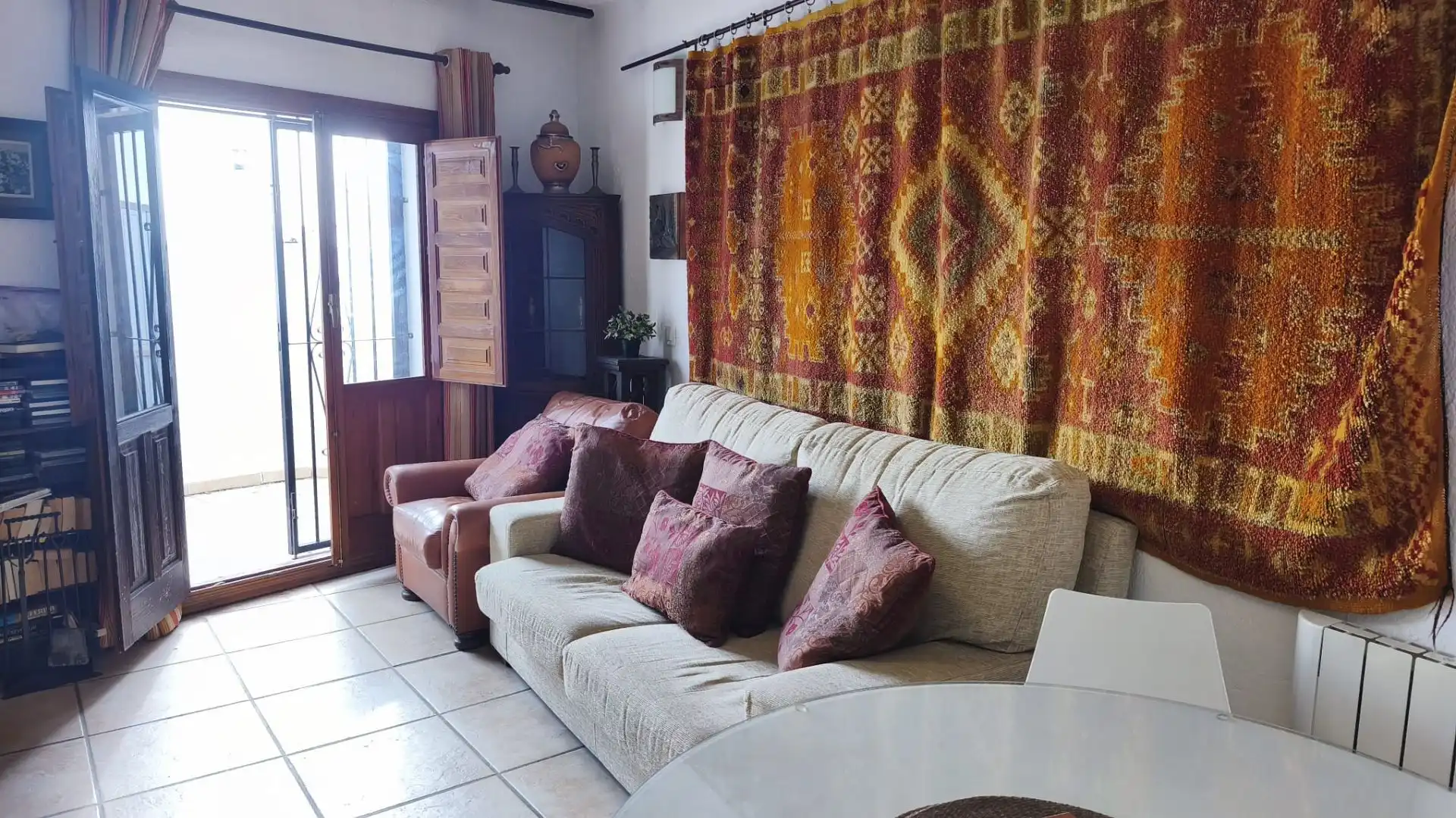 Sala d'estar de Apartament en venda en Mojácar amb Calefacció, Terrassa i Moblat
