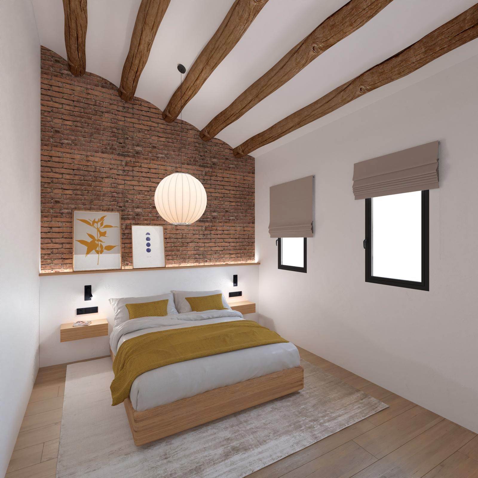 Dormitori de Casa o xalet en venda en  Barcelona Capital amb Aire condicionat, Parquet i Terrassa