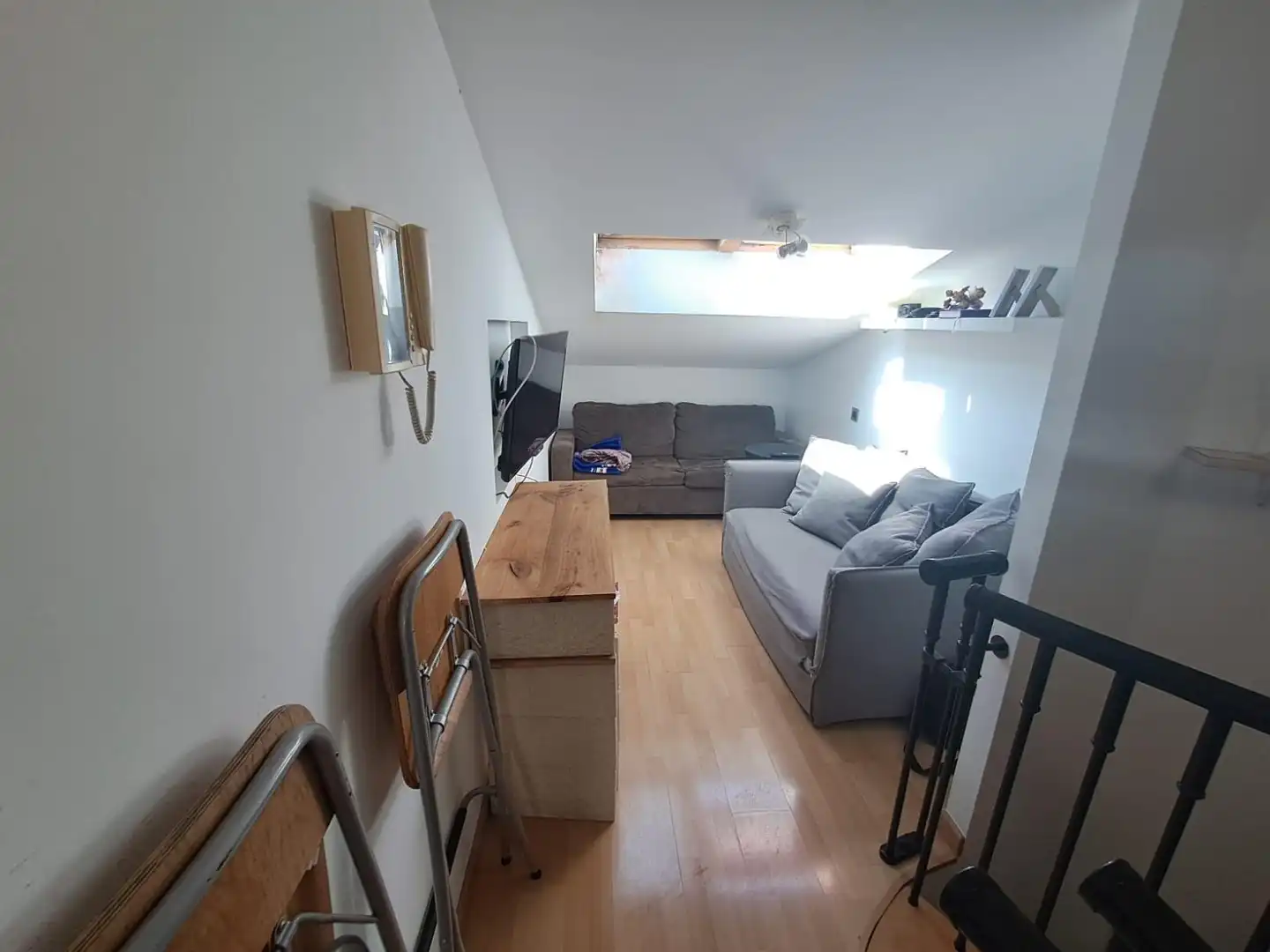 Sala de estar de Piso en venta en Mataró con Aire acondicionado, Parquet y Terraza