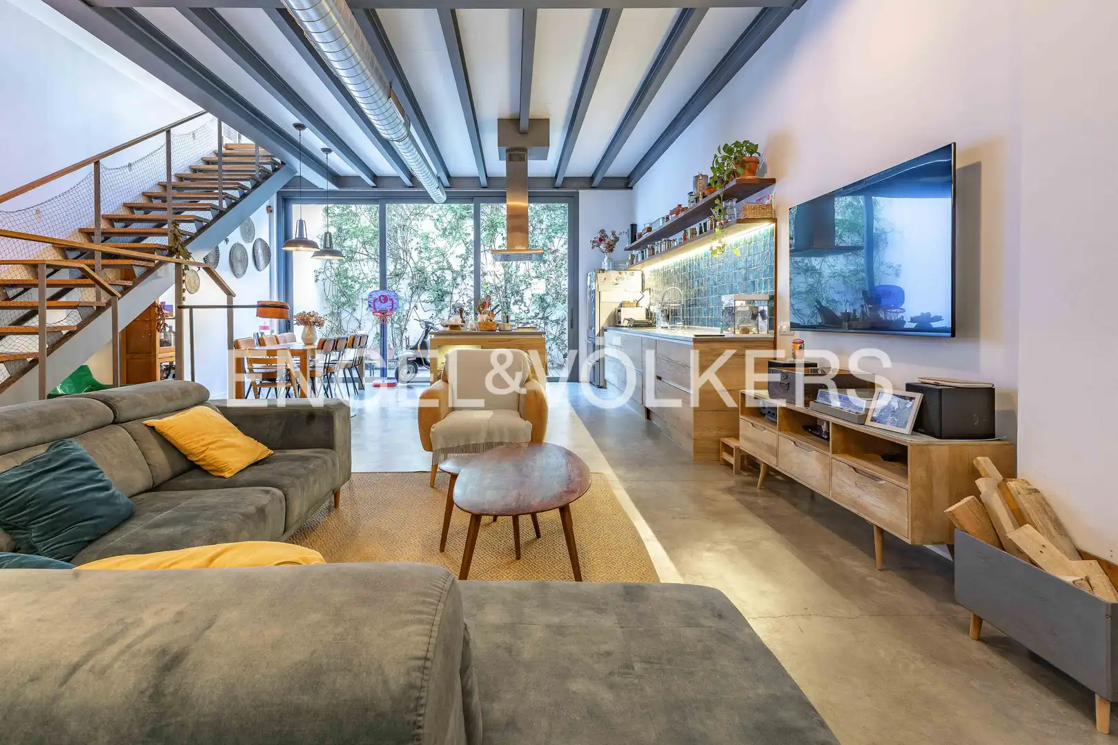 Sala d'estar de Casa o xalet de lloguer en Badalona amb Aire condicionat, Calefacció i Terrassa