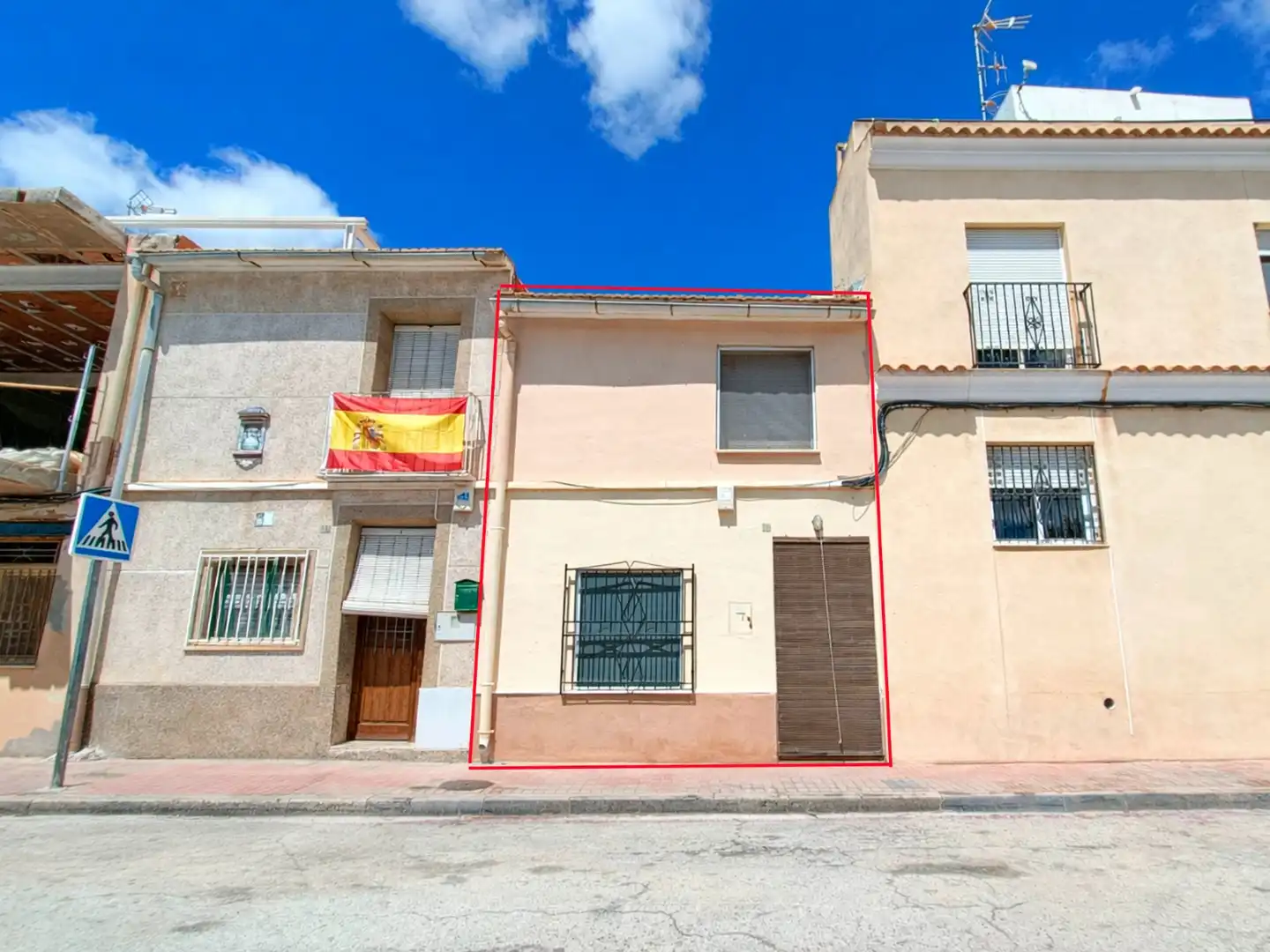 Vista exterior de Casa adosada en venda en Hondón de los Frailes amb Terrassa