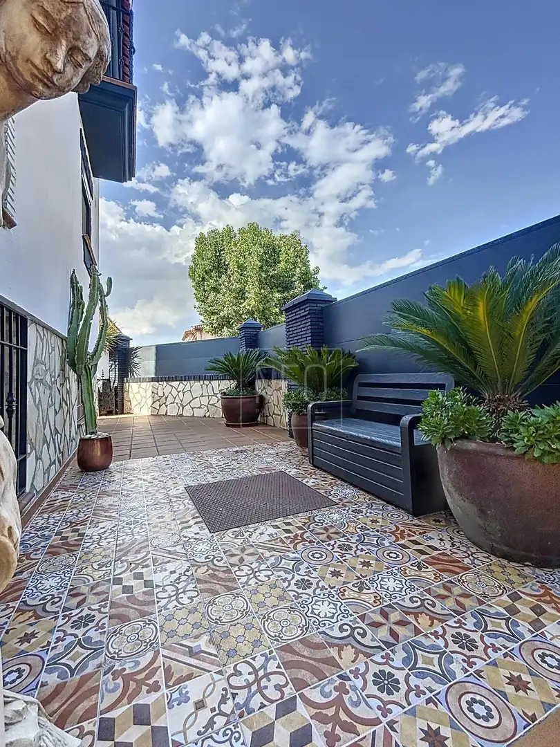 Terraza de Casa o chalet en venta en Vegas del Genil con Aire acondicionado, Jardín privado y Terraza