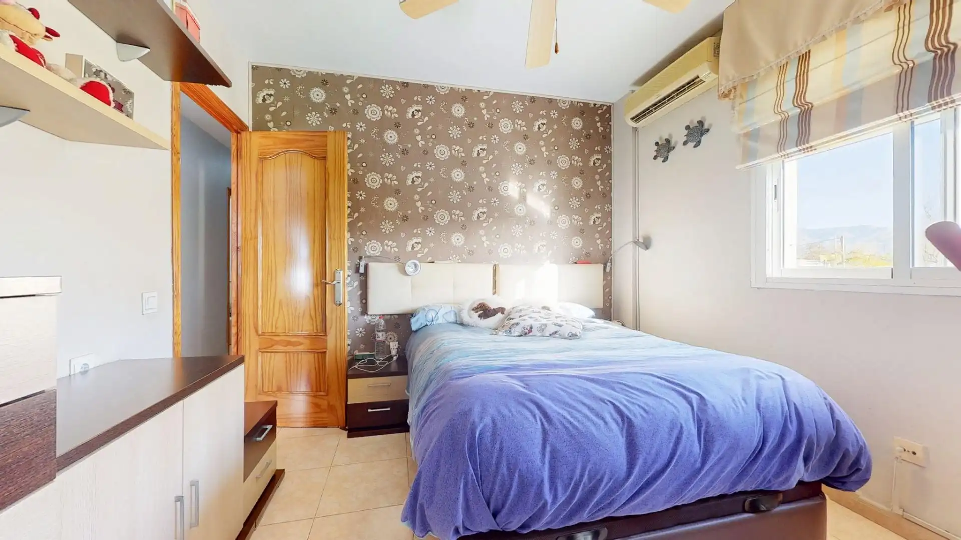 Bedroom of Flat for sale in Huércal de Almería  with Air Conditioner and Community pool