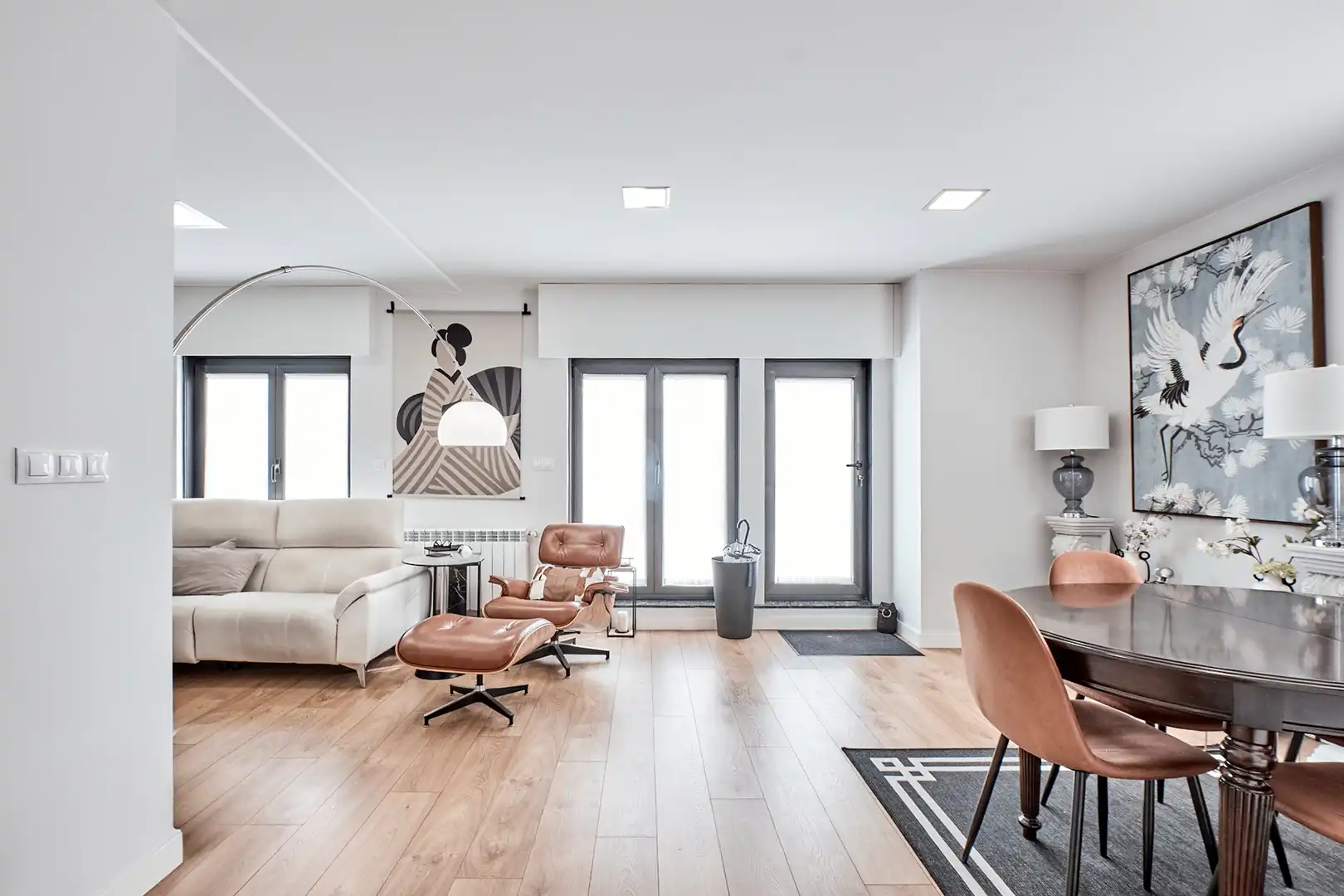 Sala de estar de Ático en venta en A Coruña Capital  con Calefacción, Parquet y Terraza