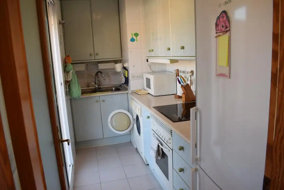 Küche von Dachboden zur Miete in Almuñécar mit Terrasse, Möbliert und Ofen