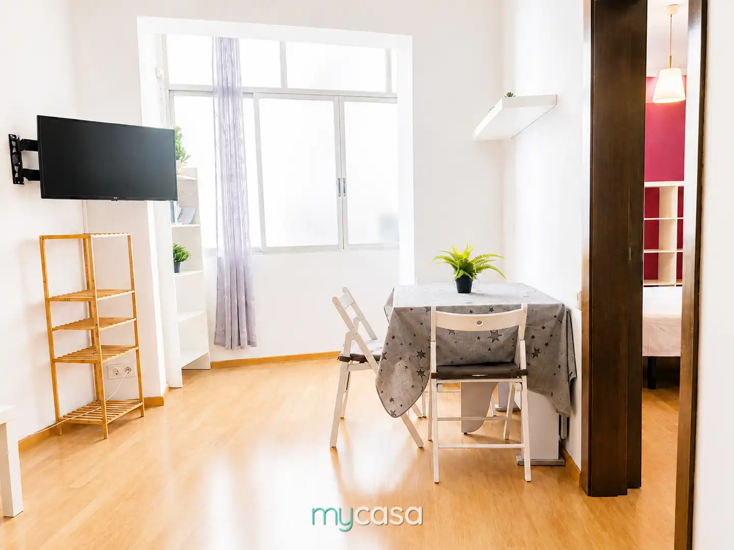 Esszimmer von Wohnung zum Verkauf in Barcelona mit Klimaanlage, Heizung und Parkett
