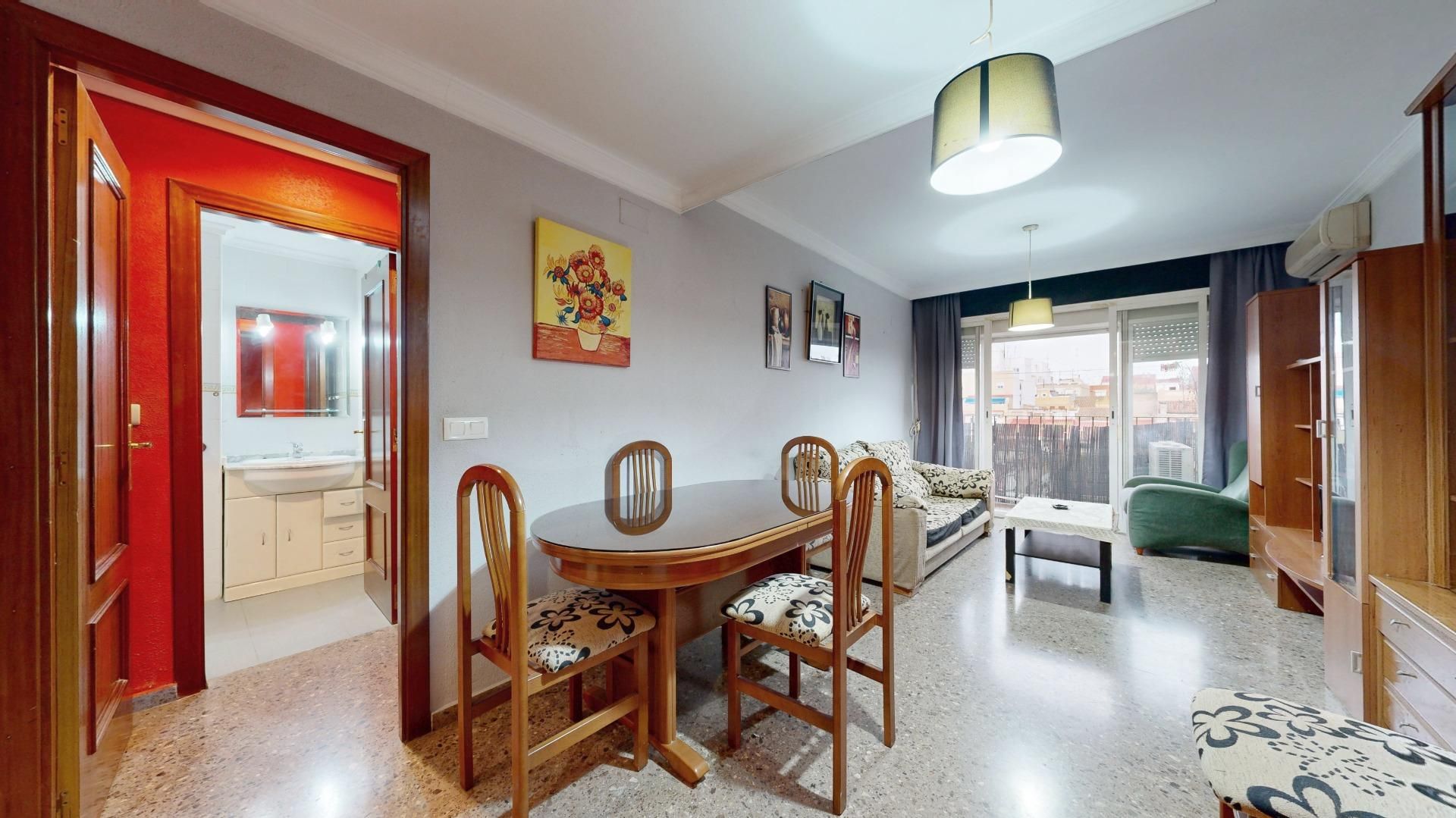 Dining room of Apartment for sale in  Valencia Capital  with Air Conditioner and Balcony