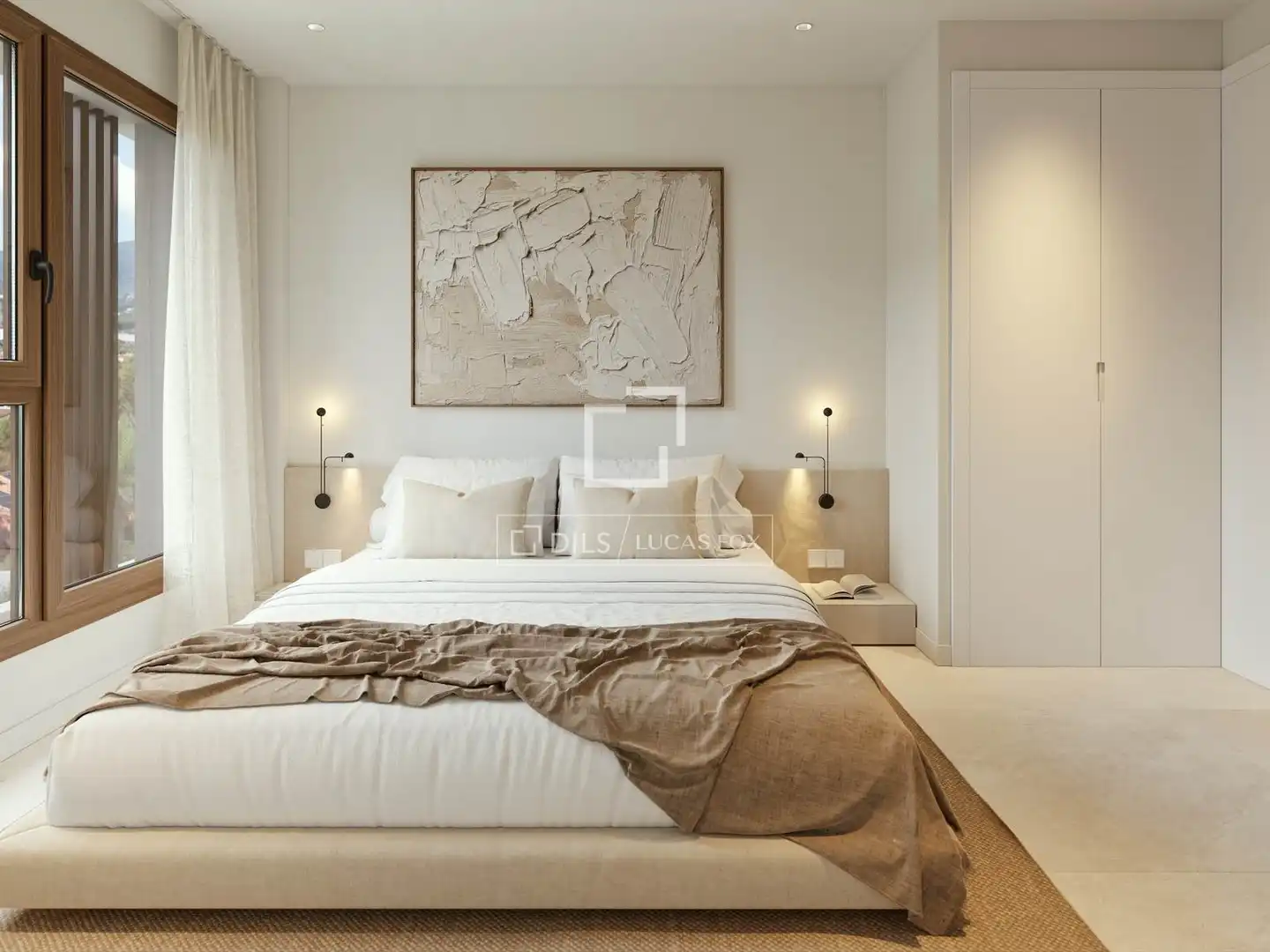 Bedroom of Flat for sale in Benicasim / Benicàssim  with Air Conditioner, Private garden and Terrace