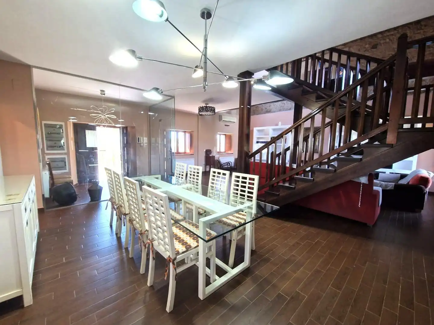 Dining room of Houses for sale in Oliva de Plasencia  with Air Conditioner, Heating and Private garden