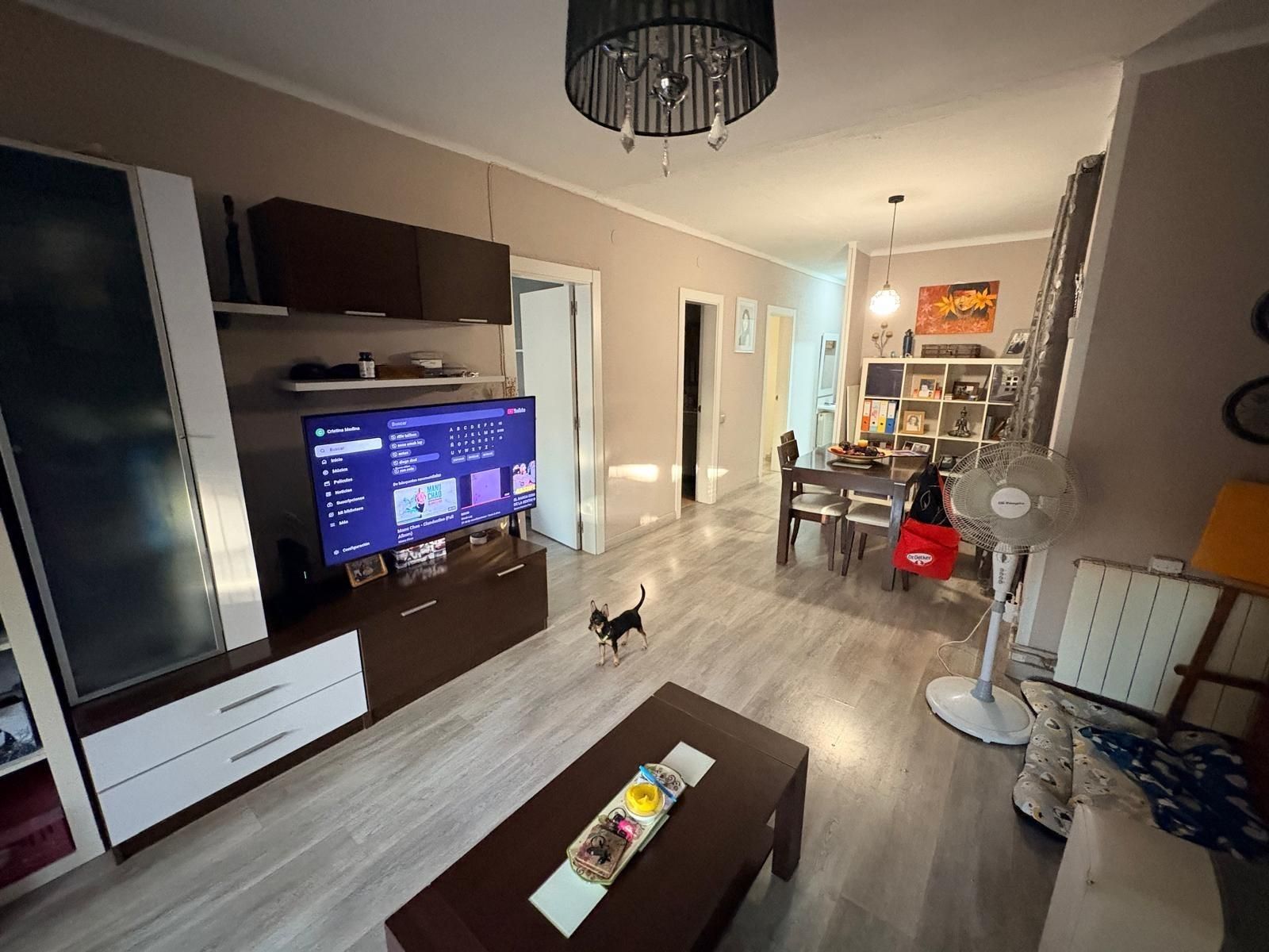 Living room of Flat for sale in Igualada  with Heating, Parquet flooring and Terrace