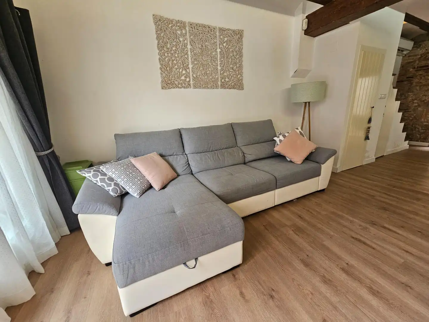 Sala d'estar de Casa adosada en venda en Valencia amb Aire condicionat, Parquet i Terrassa
