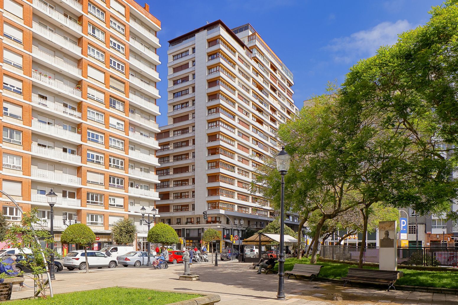 Exterior view of Flat for sale in Gijón   with Heating, Terrace and Furnished