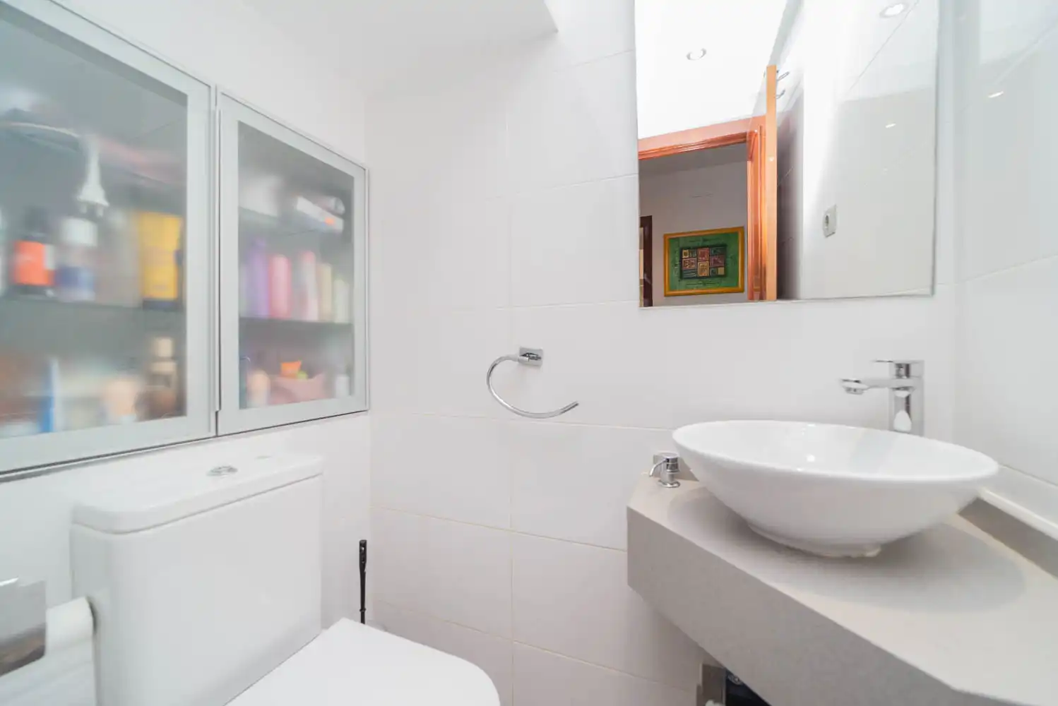 Badezimmer von Einfamilien-Reihenhaus zum Verkauf in Alpedrete mit Heizung, Terrasse und Gemeinschaftspool