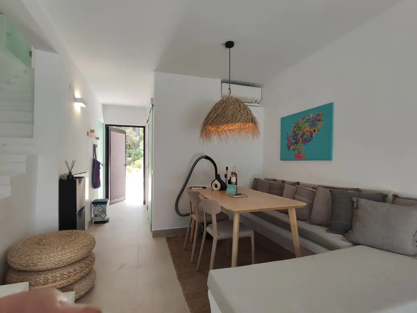 Sala d'estar de Apartament en venda en Sant Joan de Labritja amb Aire condicionat, Calefacció i Terrassa