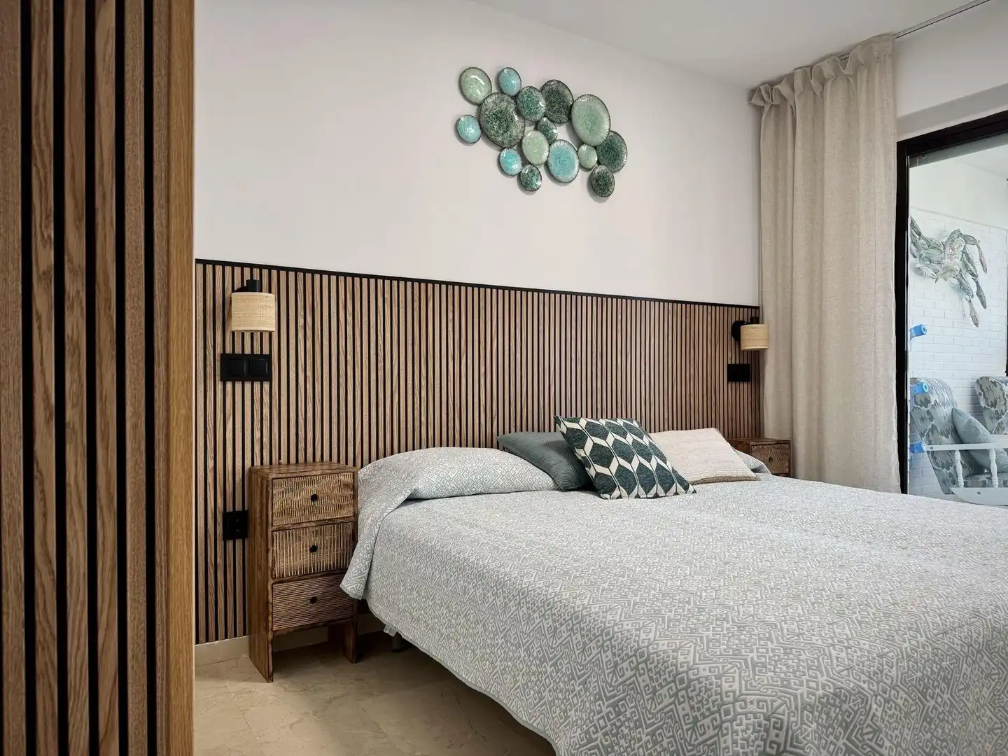 Bedroom of Apartments for rent in Benidorm  with Air Conditioner, Furnished and Community pool