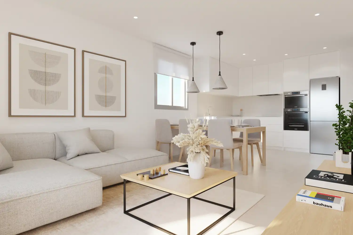 Sala de estar de Apartamento en venta en Santa Pola con Terraza, Piscina y Piscina comunitaria