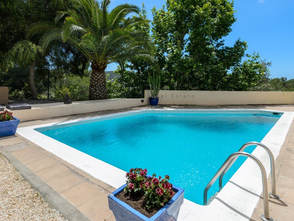 Swimming pool of Single-family semi-detached to rent in Santa Eulària des Riu  with Air Conditioner, Oven and Washing machine