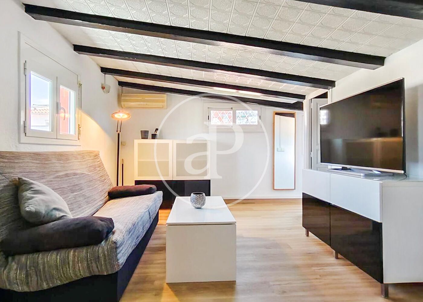 Living room of Loft to rent in  Barcelona Capital  with Air Conditioner and Furnished