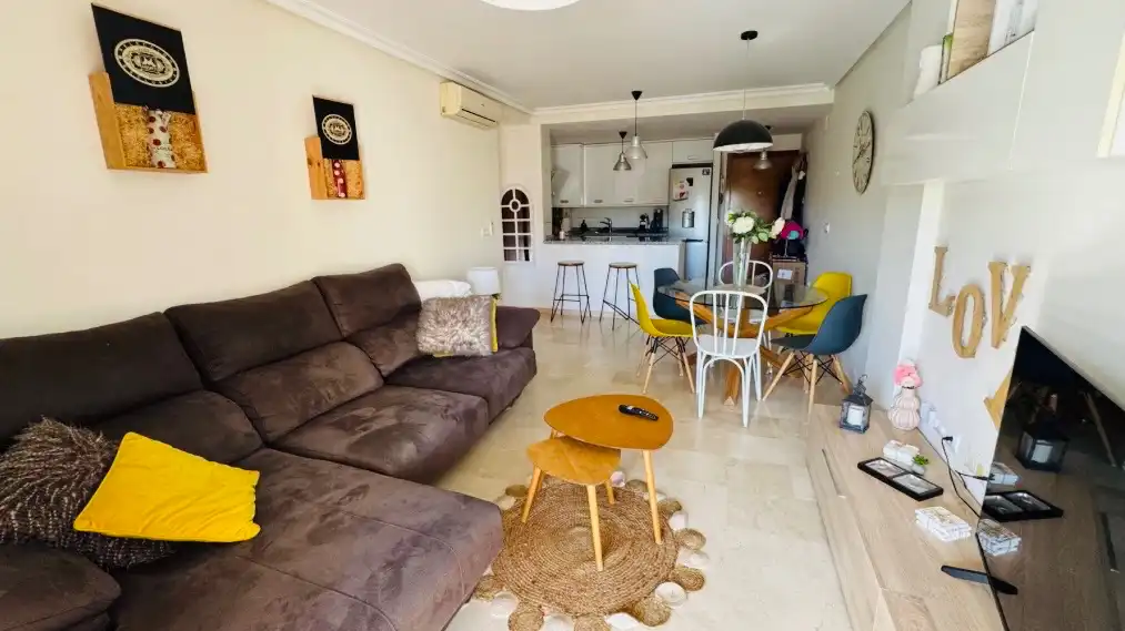 Living room of Flat for sale in Dénia  with Air Conditioner, Heating and Terrace