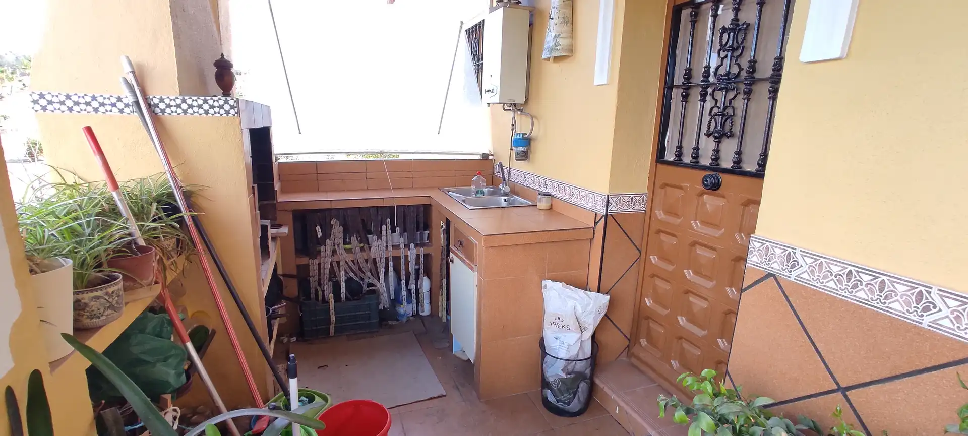 Cuina de Finca rústica en venda en Coín amb Jardí privat, Terrassa i Piscina